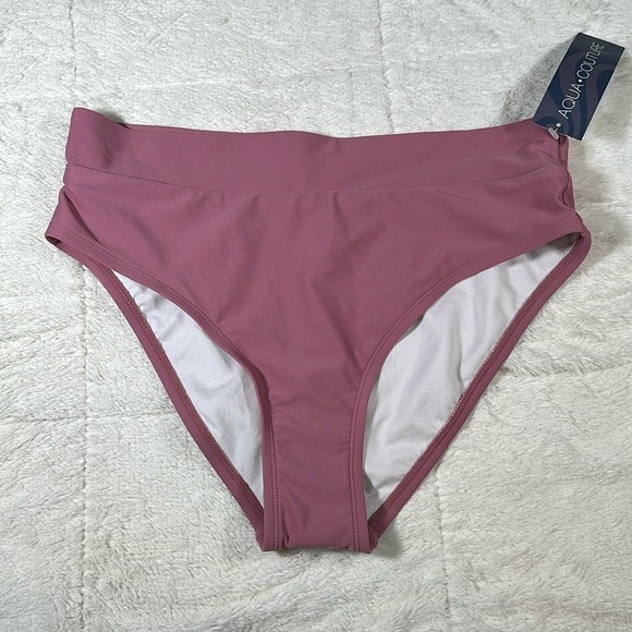 Aqua Couture Purple Swim Separate high waisted swim bottoms size Medium NWT - Picture 1 of 12